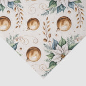 ヴィンテージクリスマス花模様デコページ 薄葉紙 (詳細)