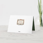 ヴィンテージクリスマス詩のメッセージを追加 シーズンカード (裏面)