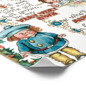 ヴィンテージクリスマス詩 ポスター (角)