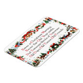 ヴィンテージクリスマス詩 マグネット (左側)