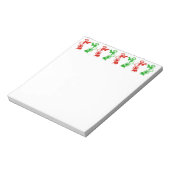 ヴィンテージクリスマス買い物客 ノートパッド (回転)