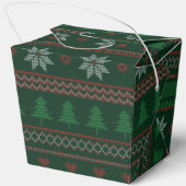 ヴィンテージクリスマス醜いセーターパーティーグリーンフォーチュン フェイバーボックス (裏面)