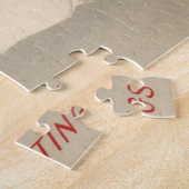 ヴィンテージクリスマス雪だるまクリスマスパズル ジグソーパズル (側面)