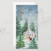 ヴィンテージクリスマス静かナイトチャーチ シーズンカード (正面/裏面)