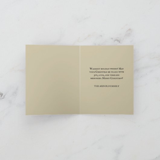 ヴィンテージクリスマス飾の子どもたちの木 シーズンカード (内部)