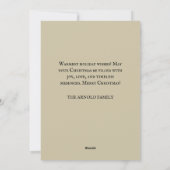 ヴィンテージクリスマス飾の子どもたちの木 シーズンカード (裏面)