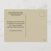 ヴィンテージクリスマス飾の子どもたちの木 シーズンポストカード (裏面)