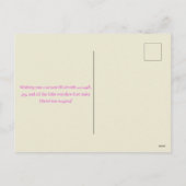 ヴィンテージクリスマス飾キッズツリー シーズンポストカード (裏面)