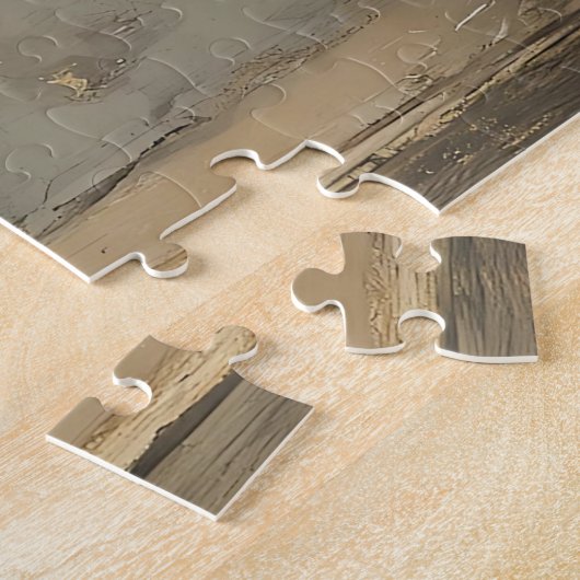 ヴィンテージクリスマス飾フェアリーのモミの木 ジグソーパズル (側面)