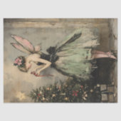 ヴィンテージクリスマス飾フェアリーの木の切り離し 薄葉紙 (正面)