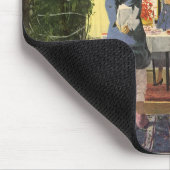 ヴィンテージクリスマス飾、家族の家 マウスパッド (コーナー)