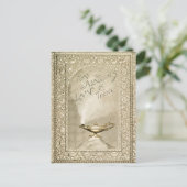 ヴィンテージクリスマス魔法ランプアラジンファンタジー シーズンポストカード (スタンド正面)