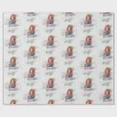 ヴィンテージクリスマス1900サンタインスレイ ラッピングペーパー (フラット)