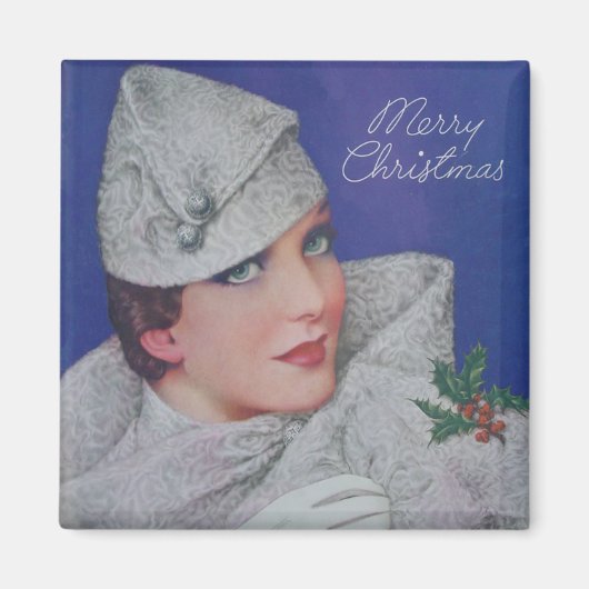 ヴィンテージクリスマス1933 マグネット (正面)