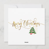 ヴィンテージクリスマス1950年代のカップル シーズンカード (裏面)