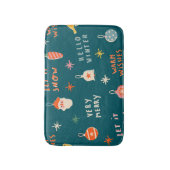 ヴィンテージクリスマス2020:装飾パターン バスマット (正面縦)