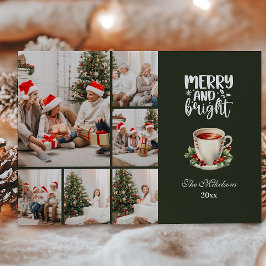 ヴィンテージクリスマス6写真ファミリーお祝い シーズンカード