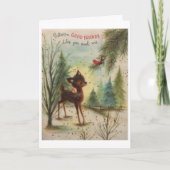 ヴィンテージクリスマス – あなたと私のような良い友達、 シーズンカード (正面)