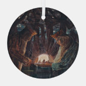 ヴィンテージクリスマス、おとぎ話(1909) ガラスオーナメント (裏面)