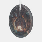 ヴィンテージクリスマス、おとぎ話(1909) ガラスオーナメント (正面左)