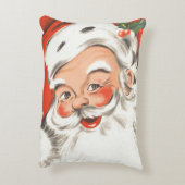 ヴィンテージクリスマス、すてきサンタクロースとスマイル アクセントクッション (裏面(縦))