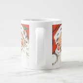 ヴィンテージクリスマス、すてきサンタクロースとスマイル ジャンボコーヒーマグカップ (裏面)