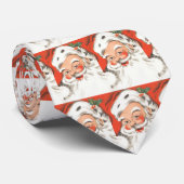 ヴィンテージクリスマス、すてきサンタクロースとスマイル ネクタイ (ロール)