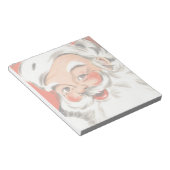 ヴィンテージクリスマス、すてきサンタクロースとスマイル ノートパッド (アングル)