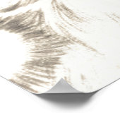 ヴィンテージクリスマス、すてきサンタクロースとスマイル ポスター (角)