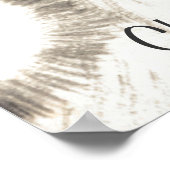 ヴィンテージクリスマス、すてきサンタクロースとスマイル ポスター (角)