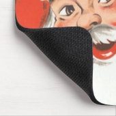 ヴィンテージクリスマス、すてきサンタクロースとスマイル マウスパッド (コーナー)