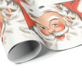 ヴィンテージクリスマス、すてきサンタクロースとスマイル ラッピングペーパー (ロールコーナー)