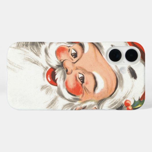 ヴィンテージクリスマス、すてきサンタクロースとスマイル Case-Mate iPhoneケース (裏面 (横))