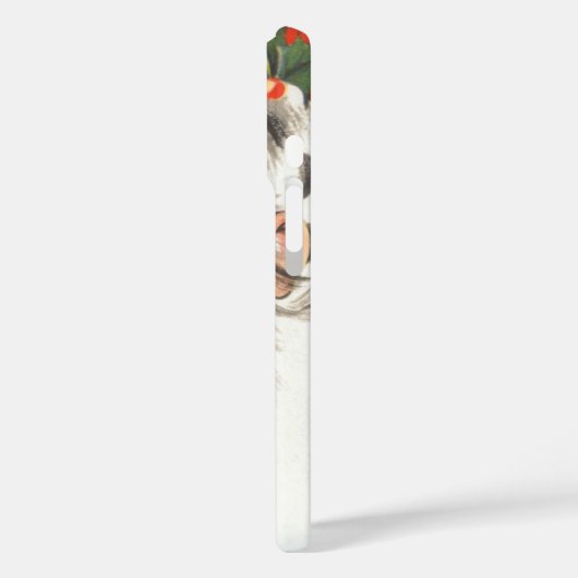 ヴィンテージクリスマス、すてきサンタクロースとスマイル Case-Mate iPhoneケース (裏面 / 左)