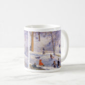 ヴィンテージクリスマス、そり、セントラルパークグラクェンス コーヒーマグカップ (正面右)