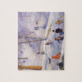 ヴィンテージクリスマス、そり、セントラルパークグラクェンス ジグソーパズル (縦)