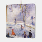 ヴィンテージクリスマス、そり、セントラルパークグラクェンス セラミックオーナメント (左)