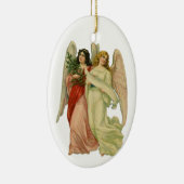 ヴィンテージクリスマス、アンティークビクトリアンエンジェルダイカット セラミックオーナメント (右)