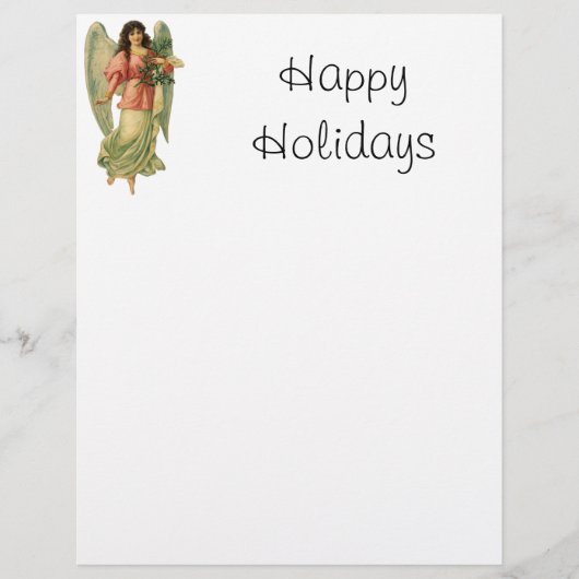 ヴィンテージクリスマス、アンティークビクトリアンエンジェル (正面)