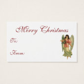 ヴィンテージクリスマス、アンティークビクトリアンエンジェル (裏面)