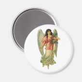 ヴィンテージクリスマス、アンティークビクトリアンエンジェル マグネット (正面/裏面)