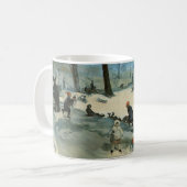 ヴィンテージクリスマス、ウィリアム・グラッケンスのセントラルパークの冬 コーヒーマグカップ (正面左)