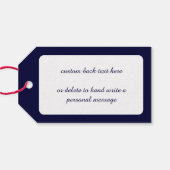 ヴィンテージクリスマス、ウィリアム・グラッケンスの雪のセントラルパーク ギフトタグ (裏面横)