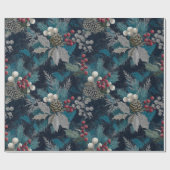 ヴィンテージクリスマス エレガントスパークルIII ラッピングペーパー (フラット)