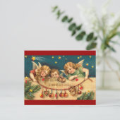 ヴィンテージクリスマス – エンジェルチルドレン シーズンポストカード (スタンド正面)