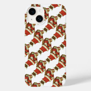 ヴィンテージクリスマス、オモチャを持ったヴィクトリア朝のサンタクロース Case-Mate iPhone 14ケース