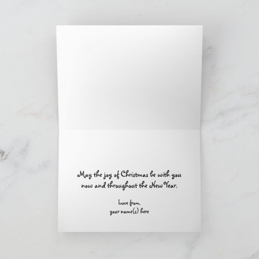 ヴィンテージクリスマス、 カスタマイズしやすいカード シーズンカード (内部)