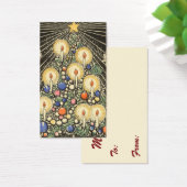 ヴィンテージクリスマス、キャンドルと星の木 (デスク)