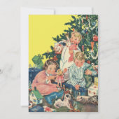 ヴィンテージクリスマス,ギフト付き子供の招待状 招待状 (正面)