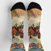 ヴィンテージクリスマス、クリスマスの前の夜 ソックス (上部)